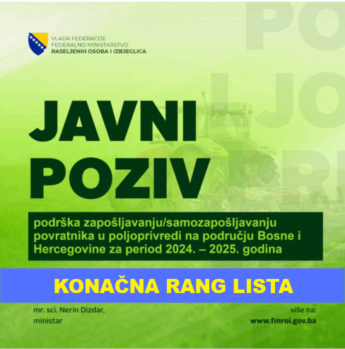 Programe pomoći održivog povratka podršku zapošljavanju samozapošljavanju povratnika u poljoprivredi