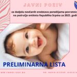 Javni poziv za dodjelu novčanih sredstava porodiljama povratnicama